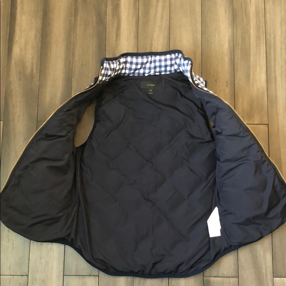 NWOT J. Crew Gingham Excursion Vest - Picture 5 of 11